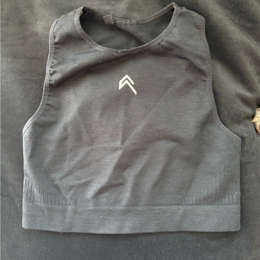 Oner Active Gray Sleeveless Crop Tank Top